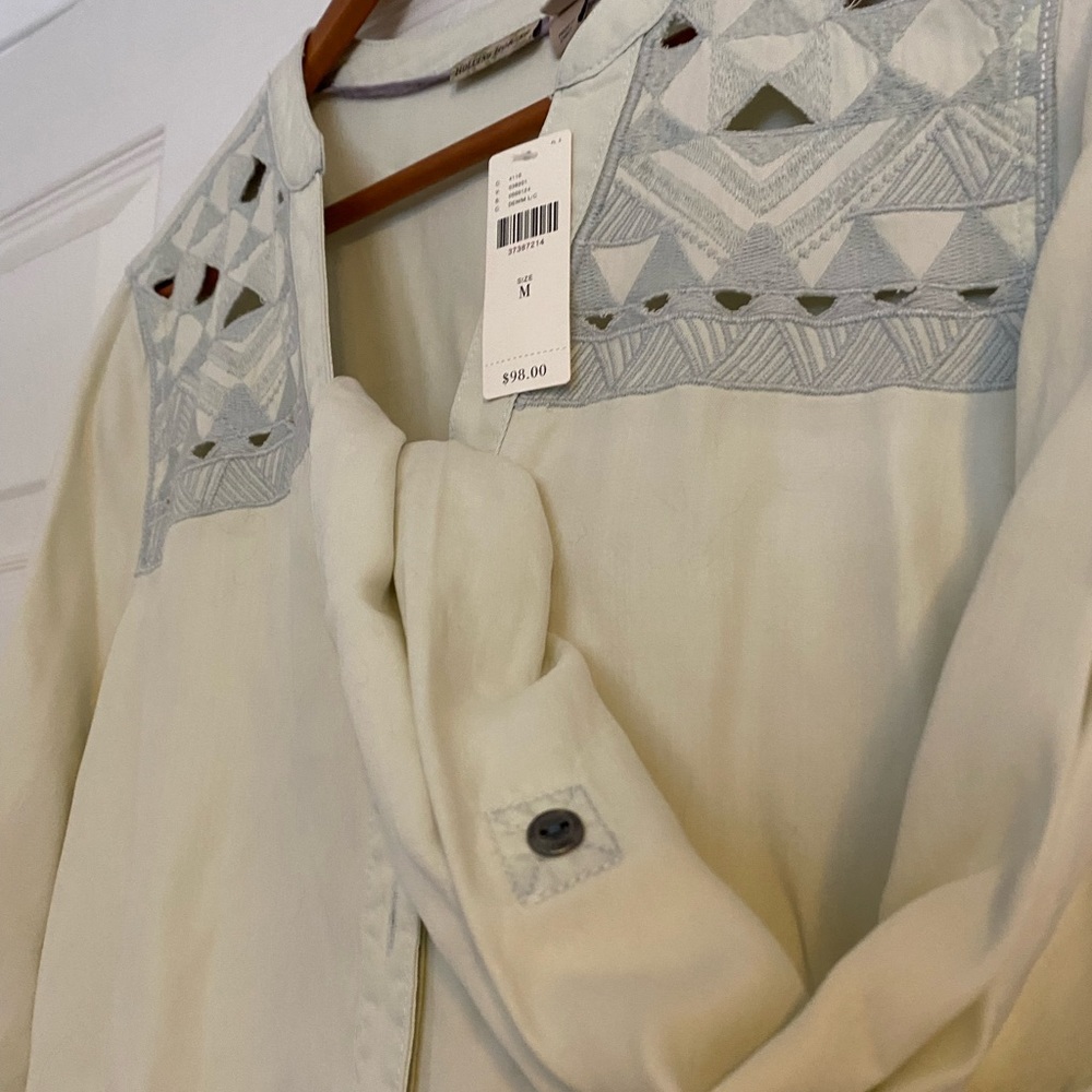 NWT Anthropologie Holding Horses Denim Top